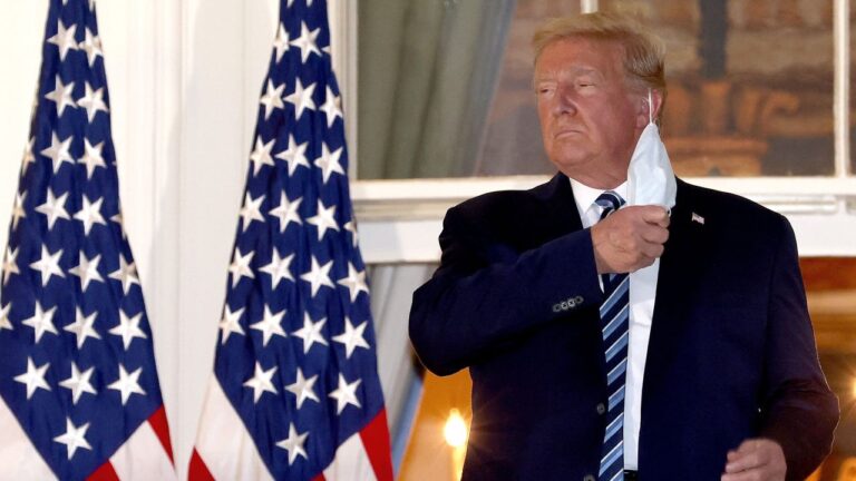 10 Built to Divide trump removes-mask