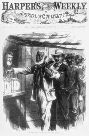 2 Built to Divide The-First-Vote-men-line-African-American